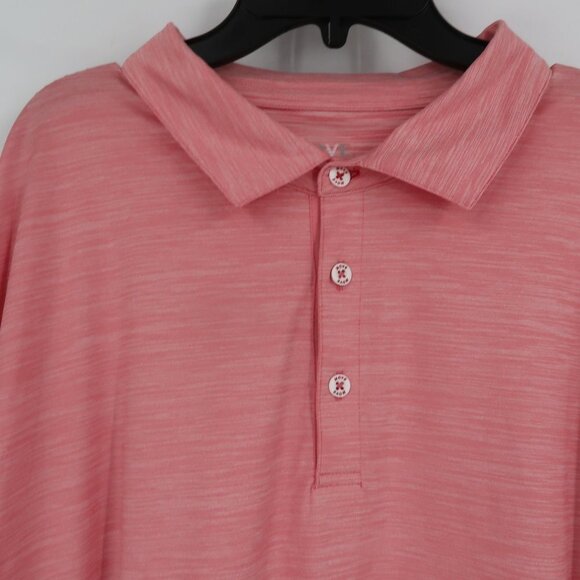 Nordstrom MOVE Performance Apparel Salmon Pink Polo Shirt Size XXL - Picture 4 of 6